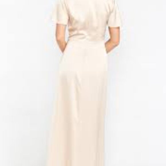 Show Me Your MuMu Rome Twist Gown Champagne Luxe Satin - Picture 2 of 5